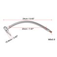 thumbnail image 4 of 1 Juego Inoxidable Acero 7.87" Neumático Válvula Tubo Desinflable Conector, 4 of 7