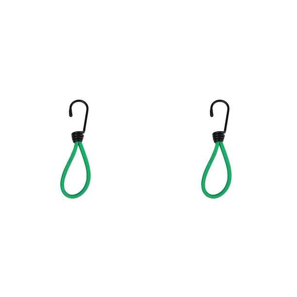 Soidarity Cuerda elástica para tienda de campaña, 2 uds., con gancho, fijación de sujeción para acampar, cuerdas elásticas, accesorios para Verde 2piezas