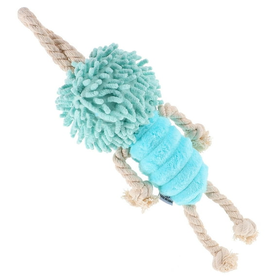 GAXIRE Plush Dog Tug Toy Heavy Duty Squeaky Interactive Chew Toy for Puppies and Dogs 1 Set 8.7x3.9x14.6in