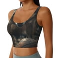 thumbnail image 2 of Easygdp Wolf With Basketball Seamless Sports Bra for Women, High Impact Yoga Exercise Athletic Bras - Available in Various Sizes-X-Large, 2 of 8