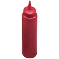Vollrath 52064 Red 12 Ounce Squeeze Dispenser with Cap