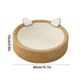 thumbnail image 3 of Nebwoak 3 in 1 Round Cat Scratcher and Bed Combo, Extra Thick Non-Shedding Corrugated Cardboard Scratch Pad & Pet Bed for Large Cats up to 20 lbs, 3 of 6