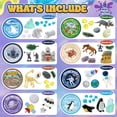 thumbnail image 2 of JOY SPOT! 8-Pack Sensory Slime Kit for Kids 3+, 3.53oz/Jar, Crystal Clear Slime with Arctic, Dinosaur, Space & Medieval Figures, Party Favors for Boys & Girls, 2 of 7