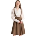 thumbnail image 1 of INSPIRE CHIC Vestido General De Cintura Elástica Con Tirantes Y Tirantes Para Mujer Marron oscuro M, 1 of 6