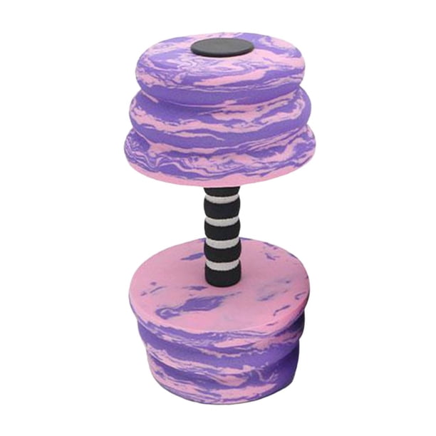 Mancuernas acuáticas Flotador de barra acuática Accesorios de natación portátiles Aeróbicos Rosa púrpura