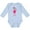 AE-Light Blue, variant on Cute Robot, Girl Robot, Pink Robot With Ribbon Girls Long Sleeve Baby Bodysuit
