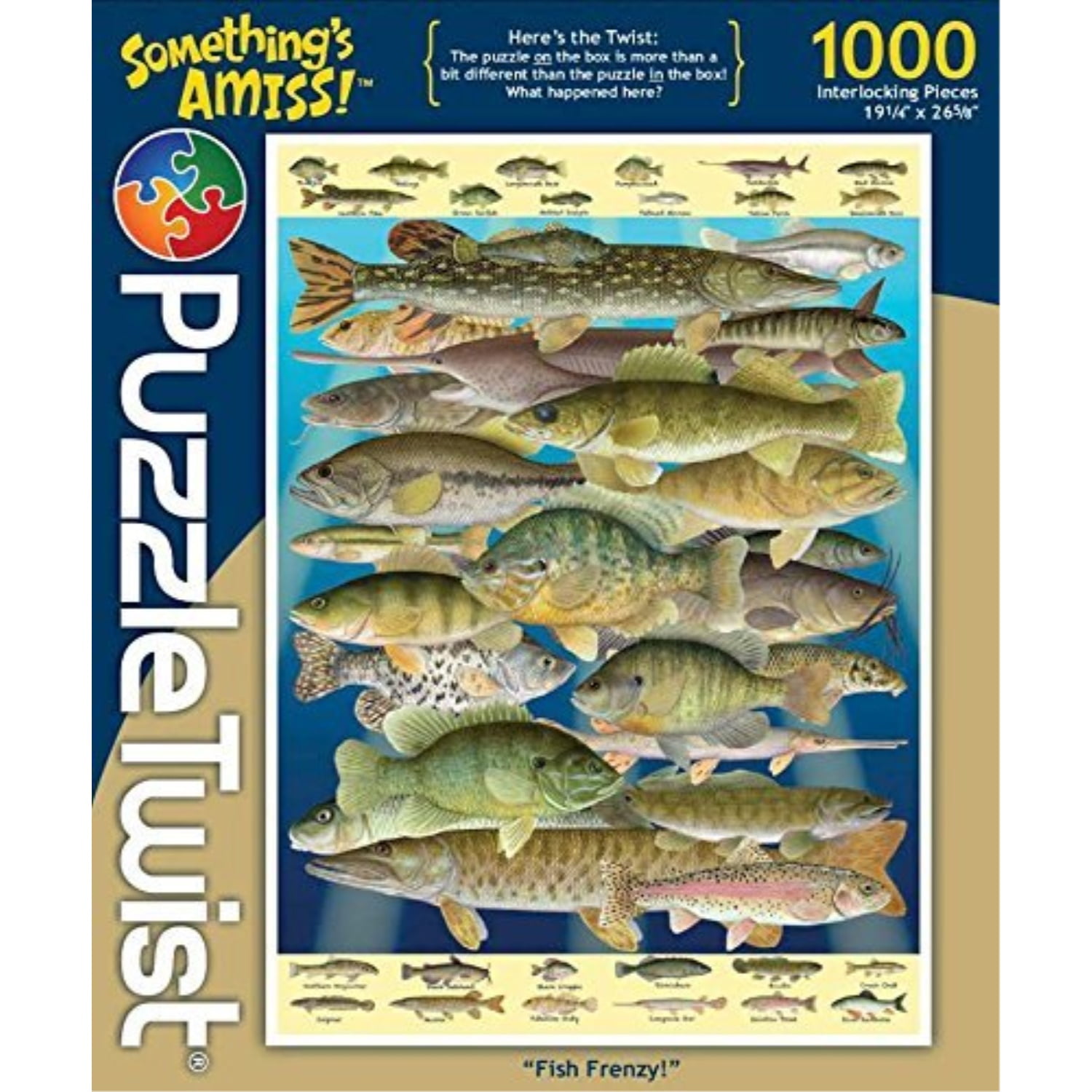something's amiss 1,000 piece jigsaw puzzle fish frenzy