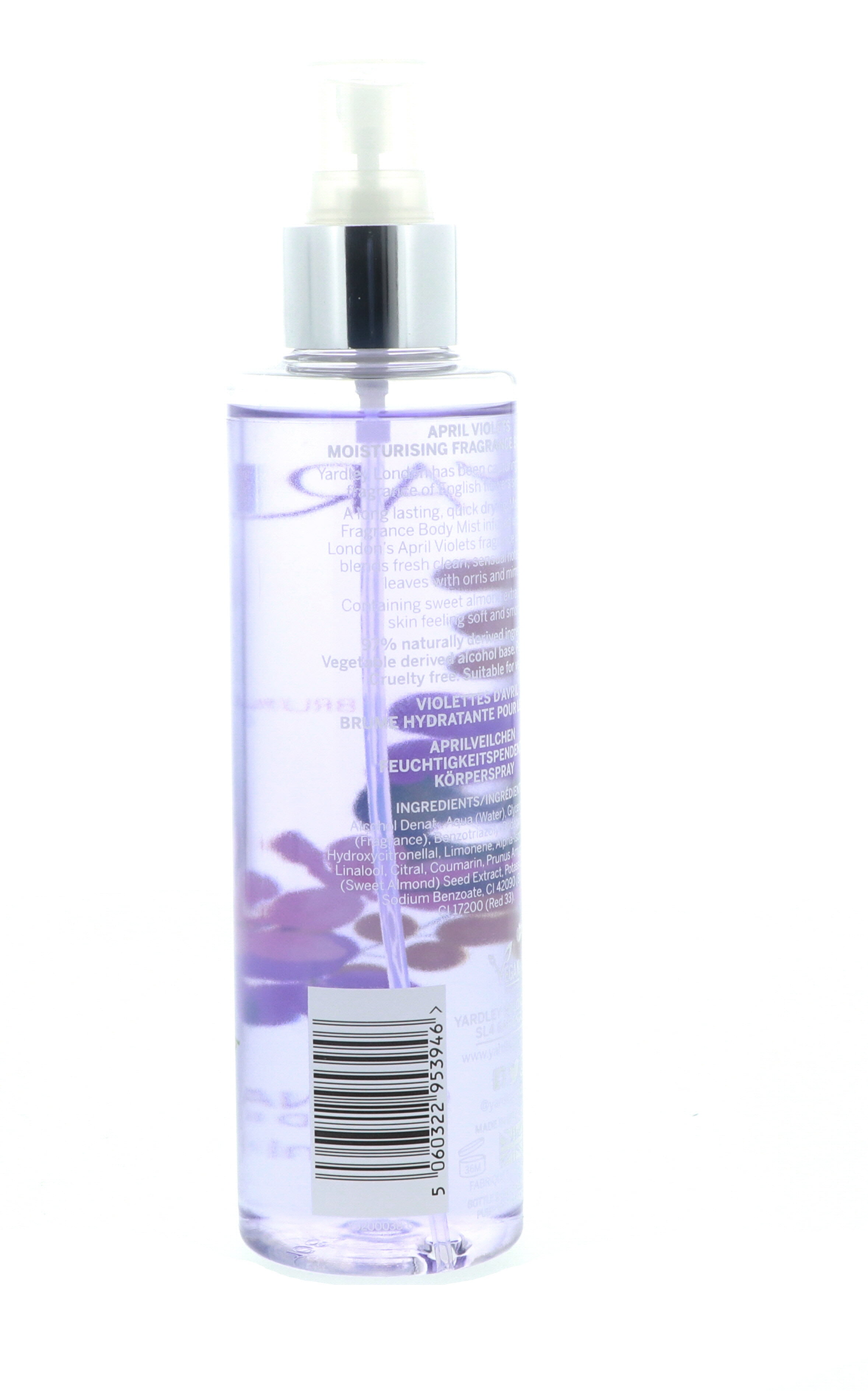 Yardley April Violets Moisturising Fragrance Body Mist 6.8 oz