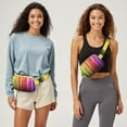 thumbnail image 3 of Colorful Abstract Fanny Pack – Artistic Belt Bag with Rainbow Gradient & Modern Chic Design, 3 of 4