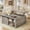 Grey, variant on 31.5" Lift Top Coffee Table with Storage, Farmhouse Square Coffee Table with Large Hidden Storage Compartment and Adjustable Shelves for Living Room