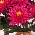 thumbnail image 4 of 1 Ramo de Crisantemos Artificiales, Arbustos, Flores, Hogar, Jardín, Decoración, Suministros Rosado Soledad Flores artificiales, 4 of 9