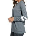 thumbnail image 4 of Long Sleeve Shirts for Women Sweaters Crewneck Sweatshirts Blouse Tunic, 4 of 7