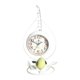 thumbnail image 2 of Reloj de rústico que no hace tictac, estante de analógico, reloj blanco Zulema Despertador de escritorio, 2 of 8
