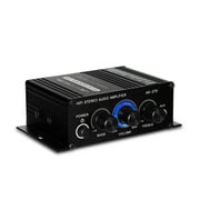 Mixfeer AK270 Mini Audio 2-Channel Stereo Power Amplifier Portable Sound Amplifier AUX Input Speaker Amp for Car and Home