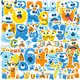 thumbnail image 1 of Paquete de pegatinas con números y letras para entrenamiento de niños, 50 unidades, 1 of 3