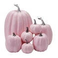 thumbnail image 1 of Lipstore 7Pcs Assorted Artificial Pumpkins Embellishment Photo Props Halloween Decoration Pink, 1 of 8