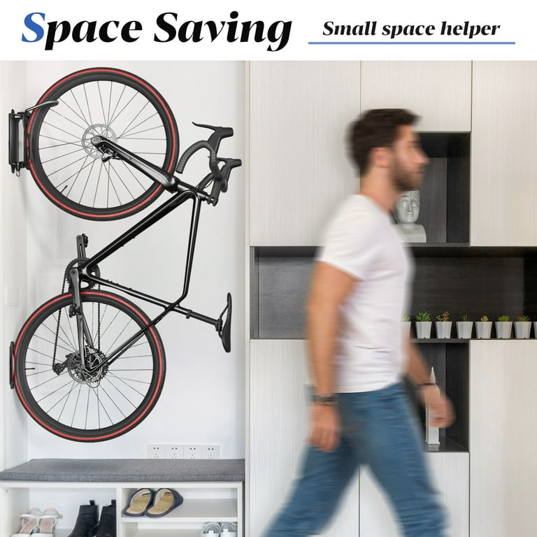 Swivel Wall Mount Bike Rack with No-Scratch Protection photo 3