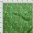 thumbnail image 2 of oneOone Cotton Cambric Green Fabric Batik Quilting Supplies Print Sewing Fabric By The Yard 56 Inch Wide - DK, 2 of 4