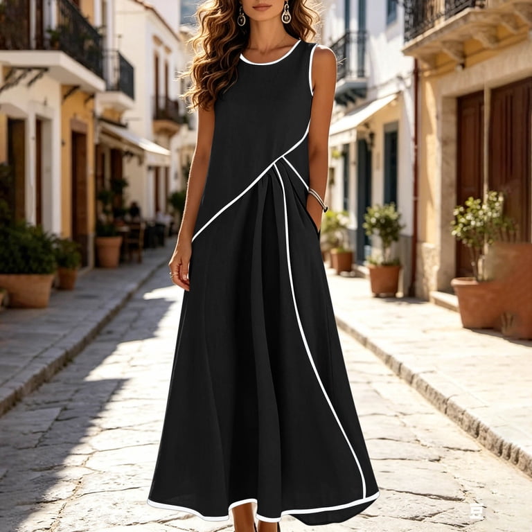 black cotton maxi dress plus size Black Long Sleeve Maxi Dress | Full Coverage