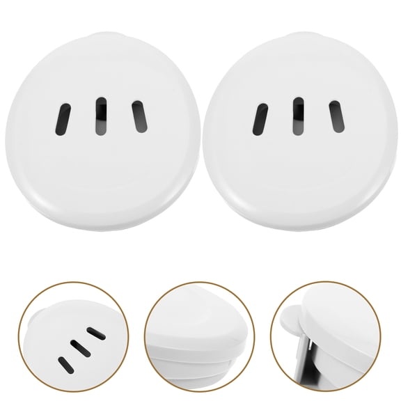 ROSENICE Steam Valve for Rice Cooker 2Pcs White Plastic Pressure Release Round Lid Suitable for Kitchen Use and Cooking