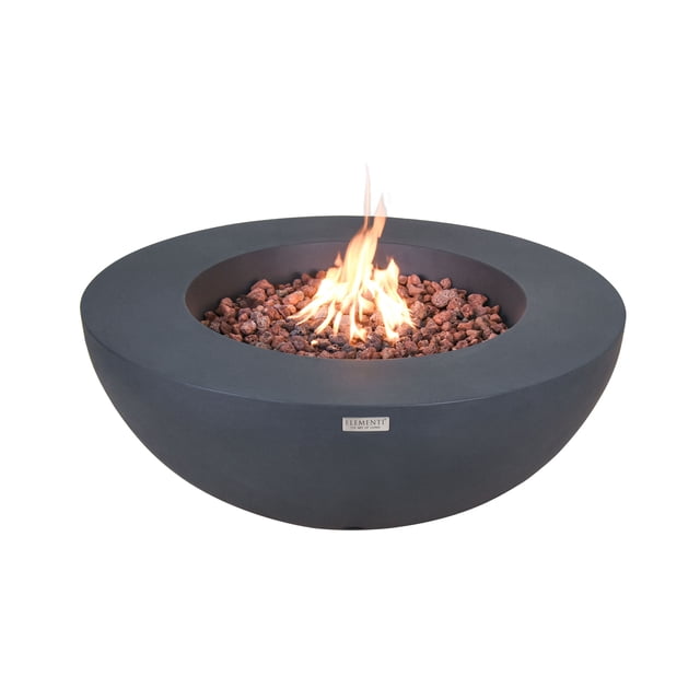 Elementi Liquified Petroleum Lunar Bowl Fire Pit w/ Auto Ignition