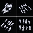 thumbnail image 2 of unbranded 10Pcs Mini White People Figures Plastic for Students Lifelike Models for Architectural Building, 2 of 8