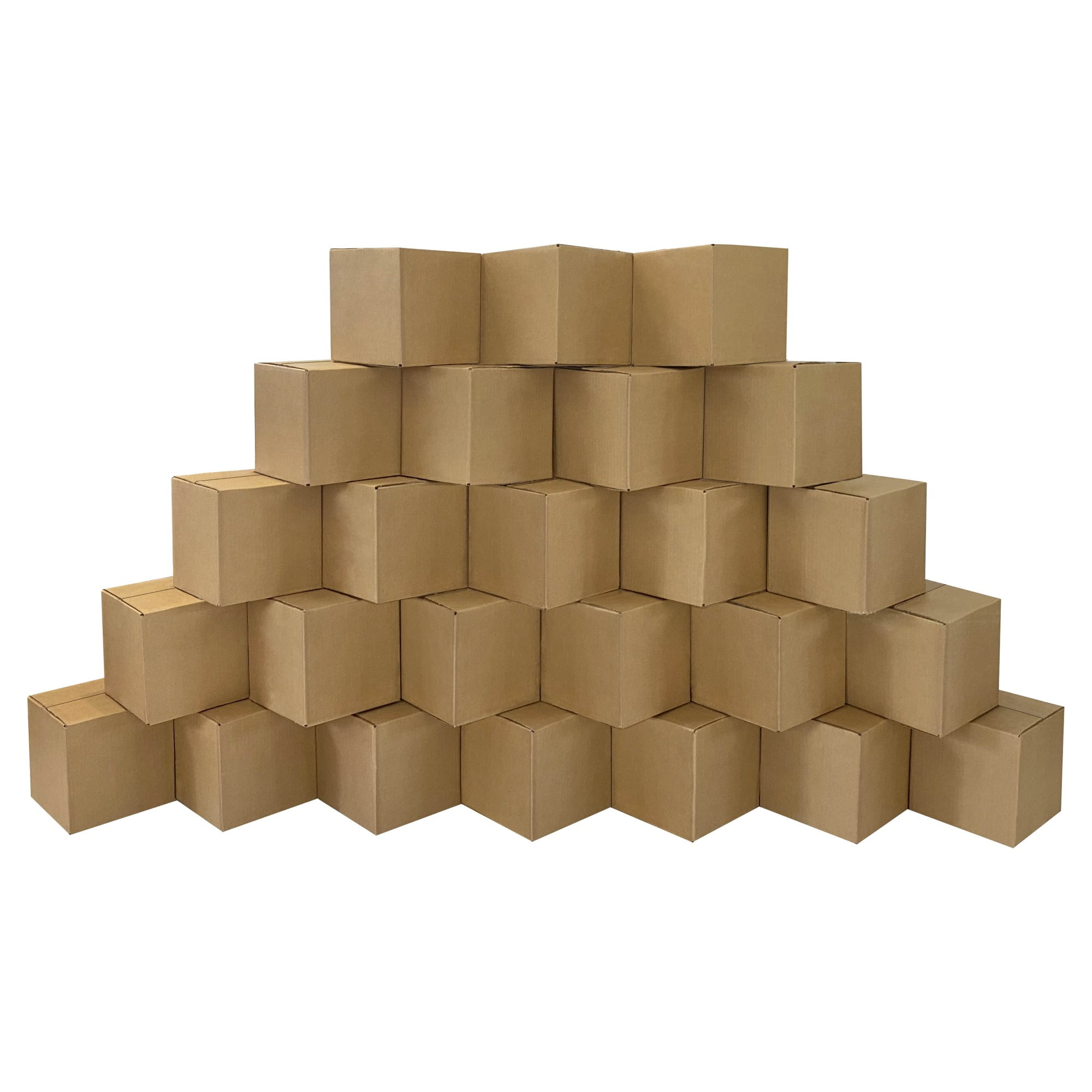 UOFFICE 25 Corrugated Boxes 10" x 10" x 10" Single Wall Cube Boxes