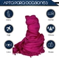 thumbnail image 3 of Pashmina Chal Chalina CHIC-FANTASY Rosa 100% poliester, 3 of 5