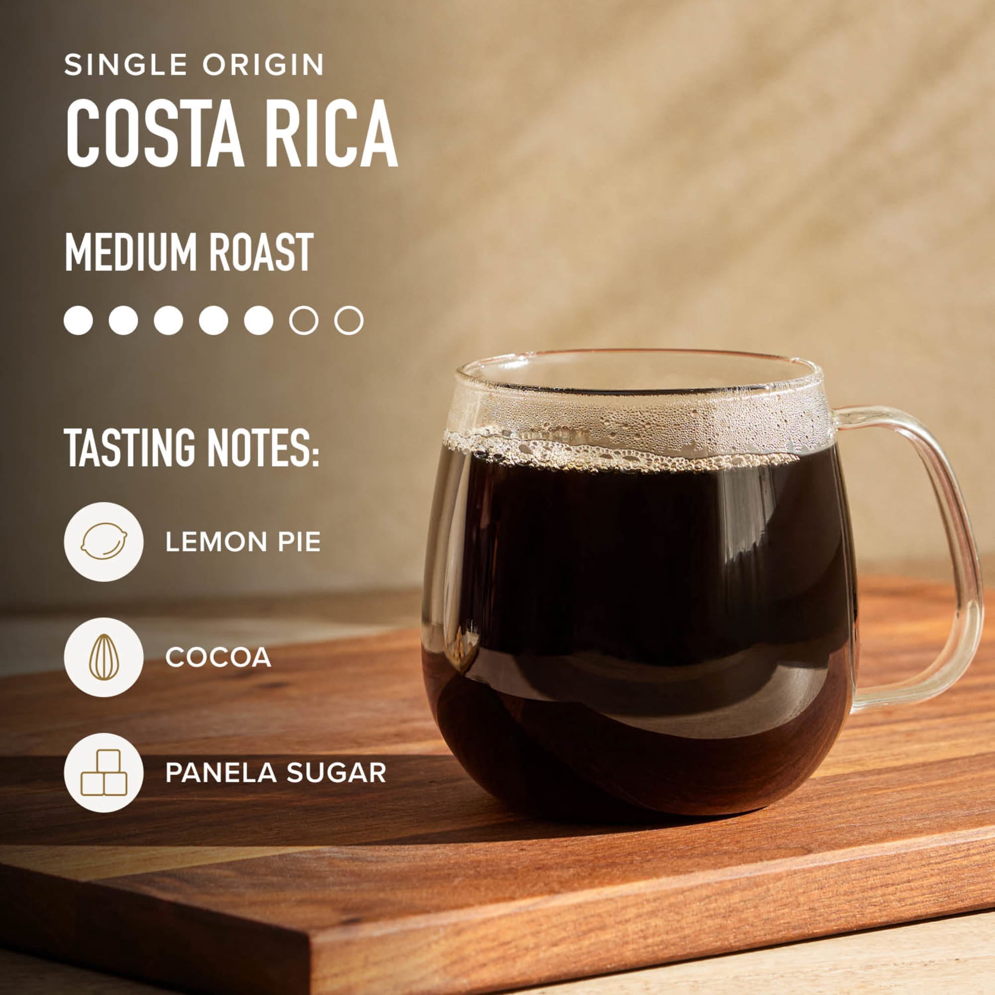 (2 pack) Peet's Coffee Single Origin Costa Rica Premium Medium Roast Ground Coffee, Arabica, 10.5 oz