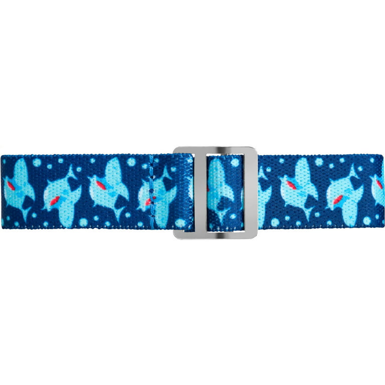 TIMEX TIME MACHINES® 29mm Butterflies and Hearts Blue Elastic Fabric K -  T89001