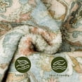 thumbnail image 4 of 4 ft Round Area Rug, Yamaziot Boho Vintage Oriental Circle Carpet, Washable Non Slip Non Shedding Soft Faux Indoor Floor Mat Rug for Bedroom Living Room Sofa Office, Green, 4 of 9