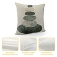 thumbnail image 4 of COMIO Boho Mid Century Throw Pillow Covers Leaves and Minimalist Line Grey Decorative Watercolor Pillow Cases Square Pillocases for Bed Sofa, 4 of 5
