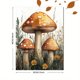 thumbnail image 3 of Qisvanset 12x16 Inch 2D Flat Framed Canvas Art, Woodland Mushroom Whimsical Green Girl Nursery Home Wall Art Decor, 3 of 5
