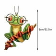 thumbnail image 2 of Wuztai Christmas Frog Car Pendant, Rearview Mirror Hanging Ornament for Backpack Keychain, Holiday Gift Accessory, 2 of 4