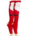 thumbnail image 2 of Charter Club Women's Santa Claus Holiday Knee High Socks, Red, 9-11, 2 of 2