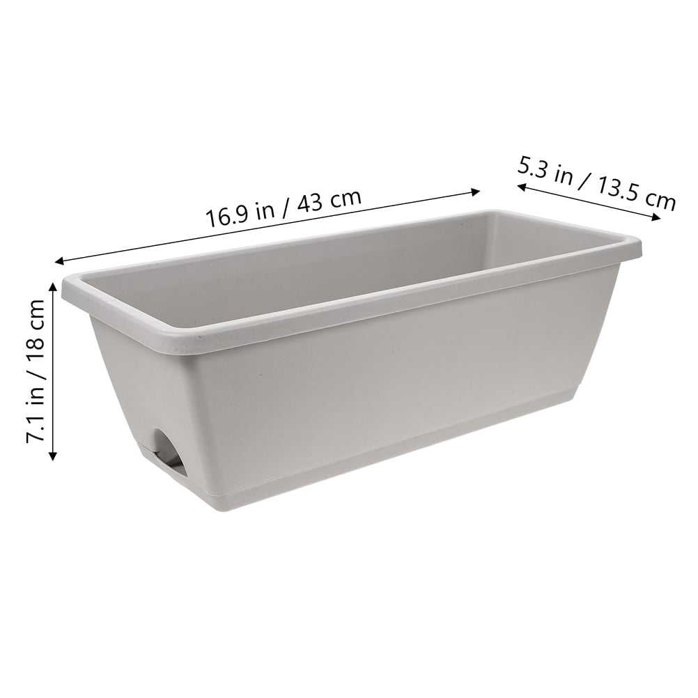 FRCOLOR 2 Sets Window Box Planter Flower Box Planter Rectangle Box For Garden Planter