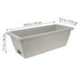 thumbnail image 2 of SOPOTUTU 2 Sets Window Flowerpot Rectangular Planter Light Grey Resin for Garden Use, 2 of 8