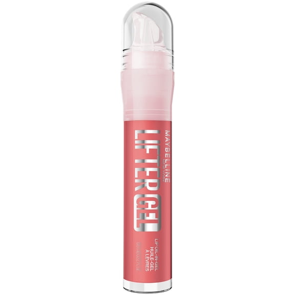 Maybelline Lifter Oil-in-Gel Lip Gloss with Hyaluronic Acid, Strawberry Shake, 0.22 fl oz