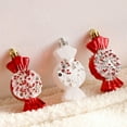 thumbnail image 6 of 6pcs Christmas Candy Ornament Gift Set - Painted Festive Christmas Tree Hanging Decorations, Colorful Holiday Ornaments for Home & Party, Cute Gift Boxed Xmas Keepsakes, 1.6*3.5*1.2in, Multicolour, 6 of 8