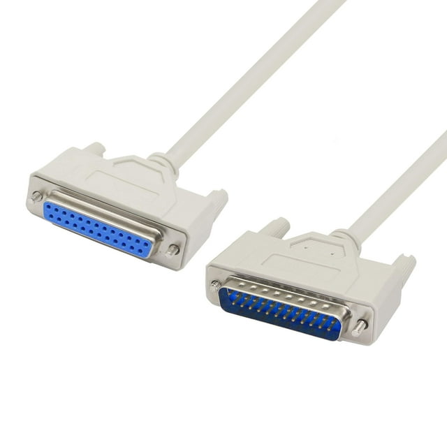 Cable De Impresora Paralelo Db25 Macho A Hembra De 4,5 Pies Youcheng Para La Conexión Entre Una Computadora Con Interfaz Hembra Db25 Y La Impresora