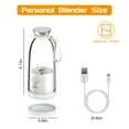 thumbnail image 2 of Moclever 2 in 1 Portable Juicer Blender, 16.9oz Electric Smoothie Blender Rechargeable Personal Fruit Mixer with 6 Blades for Shakes Smoothies Juice, White, 2 of 12