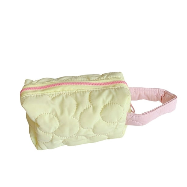 Minnieouse Bolsa de almacenamiento multifuncional, bolsas multicolores, paquete de gran capacidad, de dientes, cepillo de dientes, crema Bolsas de mensajero y de hombro Amarillo