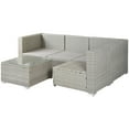 thumbnail image 4 of Canddidliike Outdoor Patio Furniture 5-Piece Set for Garden, Balcony, Deck, Backyard, Grey&Blue, 4 of 9
