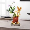 thumbnail image 2 of MXTPOV Creative Plants Pots for Succulents, Cute Bunny Flower Pots for Home Decor, Easter Decorations, Table Decor, Resin Succulent Pots, 2 of 5