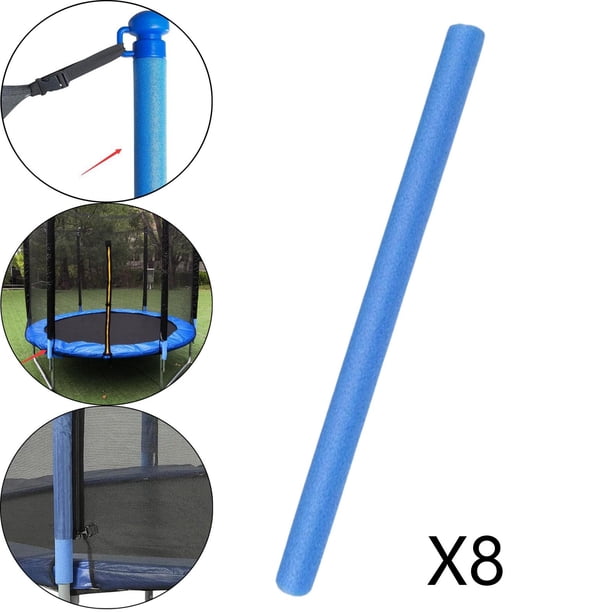 Fundas de espuma de cama elástica de repuesto, protección ligera, cubierta de , protección acolchada, fundas de espuma de carcasa de cama elástica para tubo 8 de azul shamjiam Mangas de trampolín