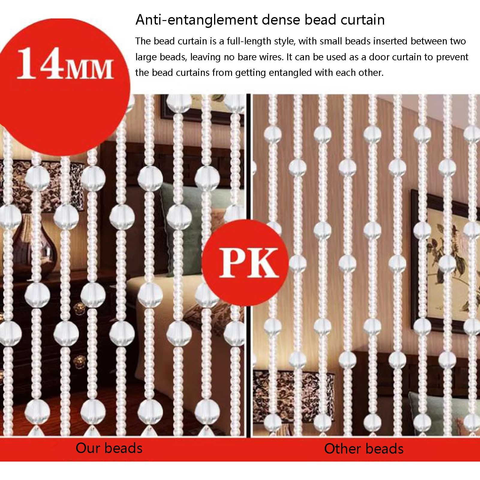 Beaded Curtain, Acrylic Crystal Beaded Curtains, Hanging Curtain for Doors, Room Divider Decoration for Home and Wedding Decoration