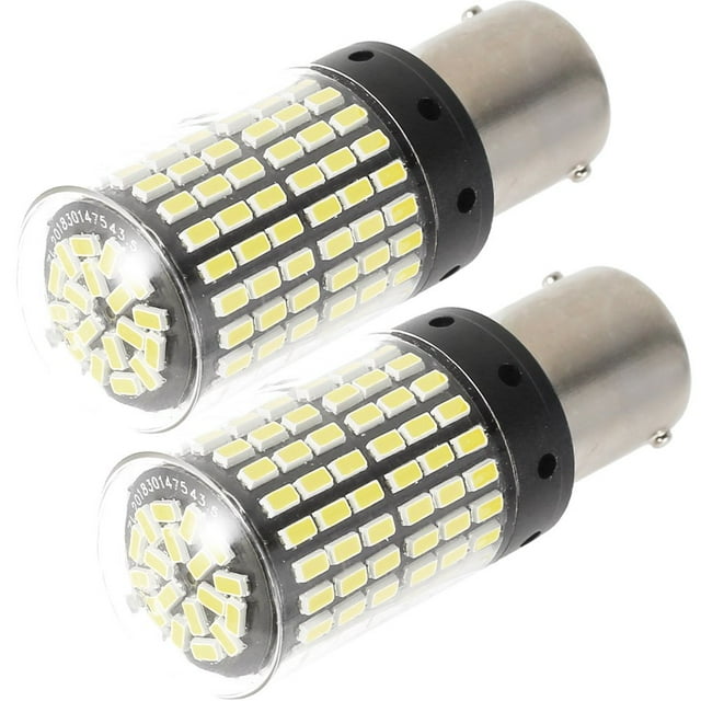 Turn Signal Light Bulbs 2pcs Canbus Lamp Error Free 2100LM 144SMD 3014 LED Bulbs Car Lights Auto Lamp Bulbs White-1156