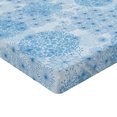 thumbnail image 4 of Ambesonne Floral Design Fitted Sheet, Asian Soft Sky Colors, California King, Sea Blue and Pale Azure Blue, 4 of 5