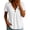 White#01, variant on Women's Cotton Linen Blouses Empire Waist Short Sleeve V Neck Tops Peplum Babydoll Summer Vacation Tunic Tees White,XL