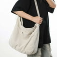 thumbnail image 3 of Japanese Style Unisex Corduroy Messenger Bag Large Capacity with Adjustable Crossbody Strap and Multiple Organizational Pockets for Daily Use, 3 of 3